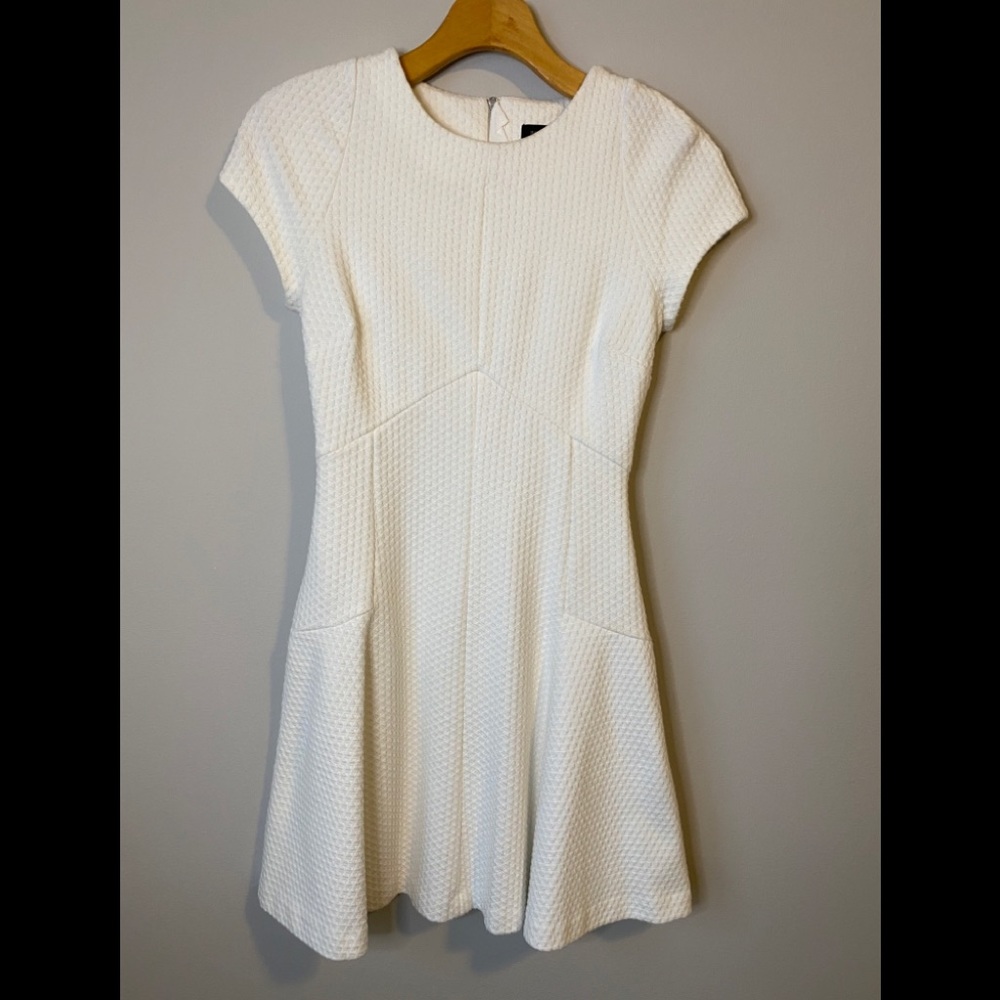 Fit and flare cap sleeve dress